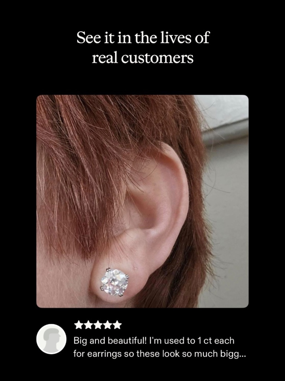 4ctw Old European Cut Moissanite studs in Argentium silver! Victorian charm! - Picture 16 of 16